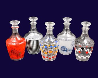 Service à Orangeade Vintage - Pichet Et 6 Verres En Verre Ambré