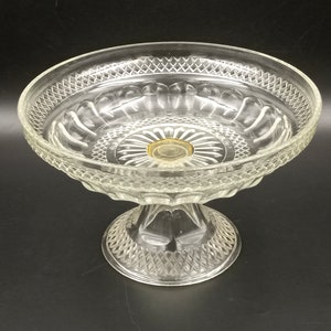 Glass CUP on foot, shabby glass compote bowl, display, pocket, fruit bowl, servant