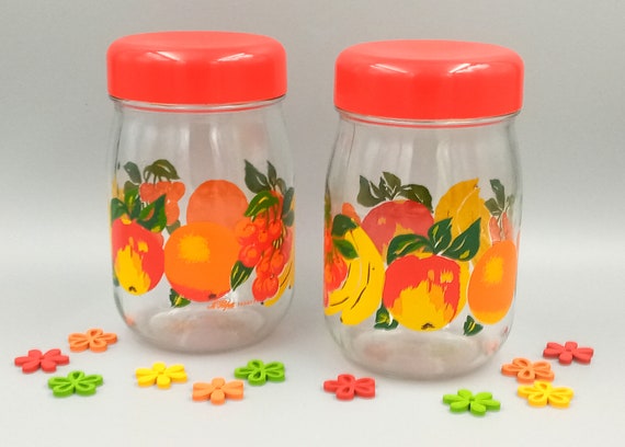 JARS Le parfait France in Vintage fruit pattern glass