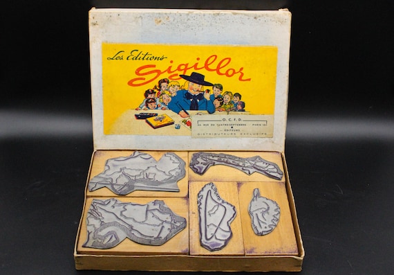Old BOX vintage ink pads Editions Sigillor vintage school France