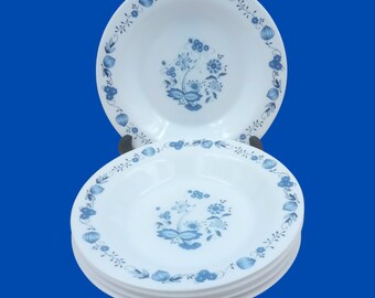 ARCOPAL Lot de 6 assiettes à dessert motif fleurs - Collection Florentine - design vintage Made in France années 1970 - Canada