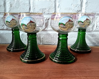 1920年代のドイツ製グリーンガラス製レーマーワイングラス | ドイツ製