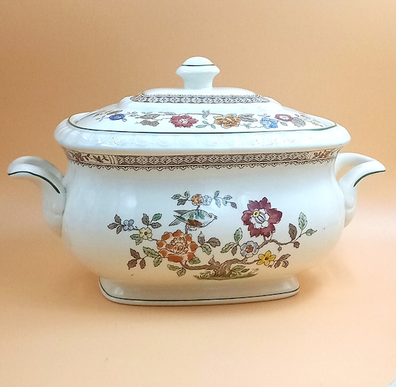 Vintage TENDER TUNER Villeroy and Boch model "Nanking" V&B Germany, hand painted