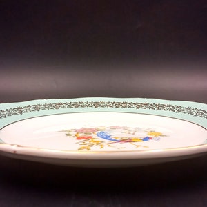 6 ASSIETTES plates françaises vintage, porcelaine Céranord Saint-Amand, Phoenix sur une branche fleurie image 6
