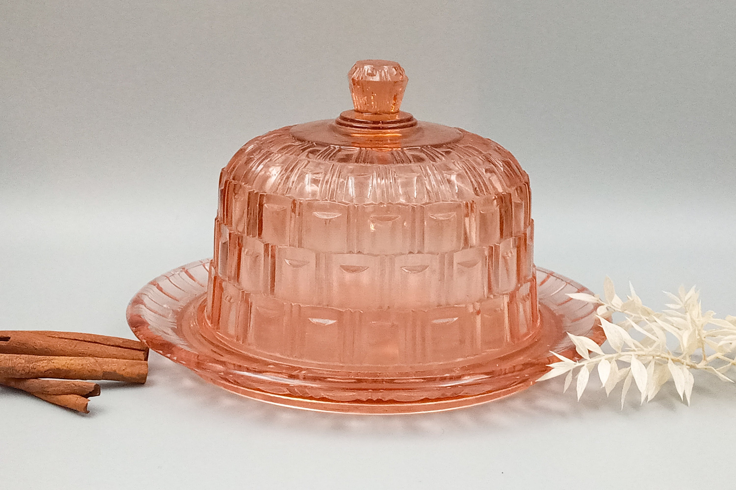 Cloche à fromage cristal de Bohême - Antiquités Christiaens