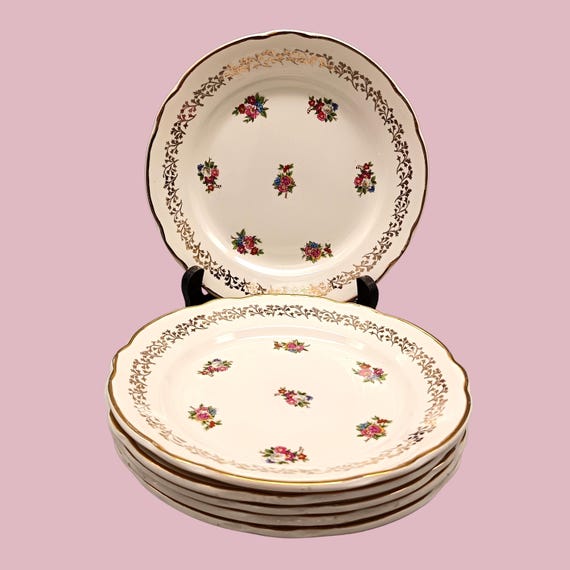 5 or 6 dessert plates Sarreguemines Digoin TOURVILLE vintage