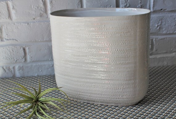 VASE brand D&M textured beige ceramic