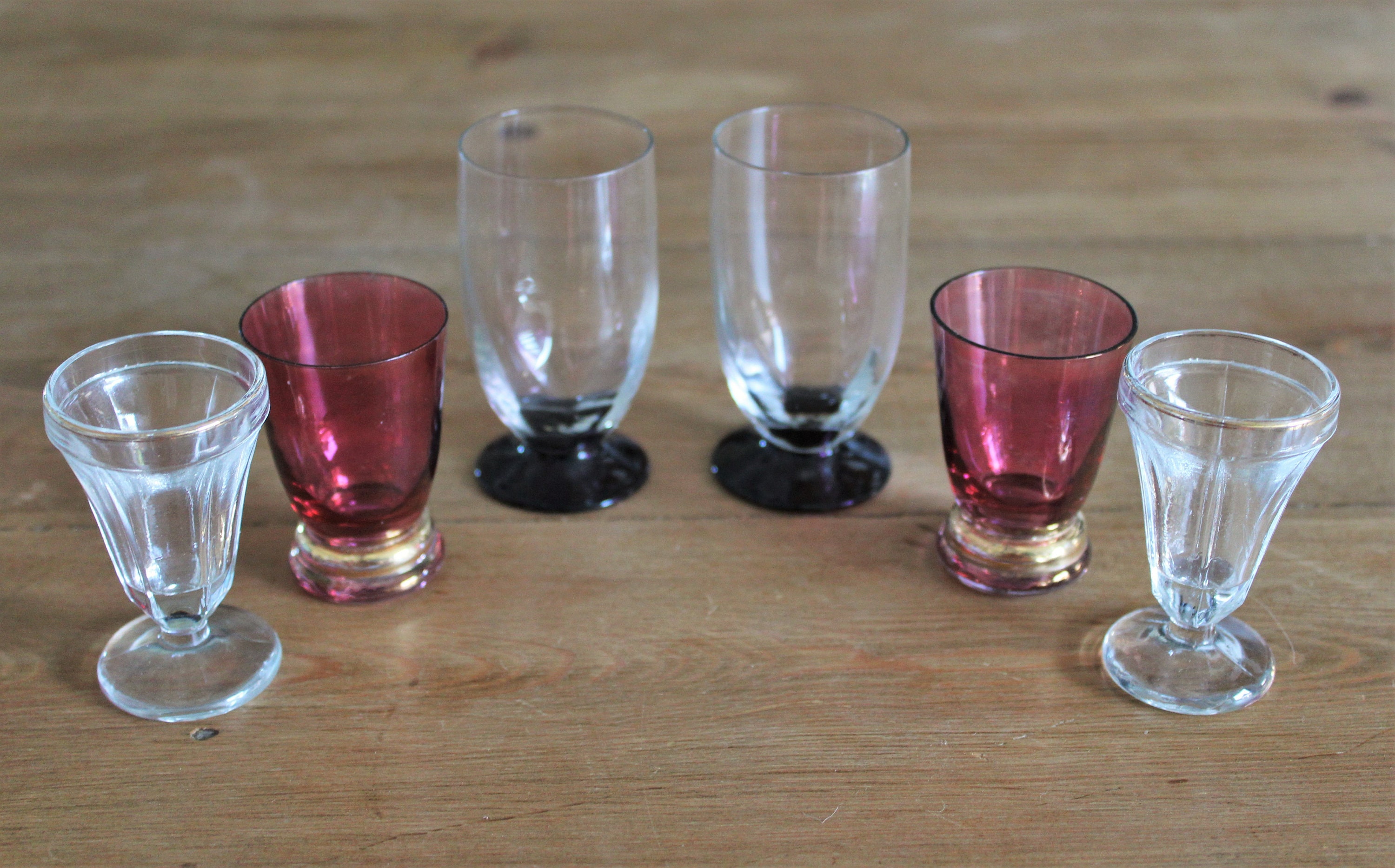 Lot 6 Verres à Liqueur Vintage Dépareillés Pour Donner Une Touche Actuelle Votre Table | 28