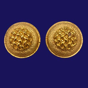 EAR CLIPS vintage gold metal clips