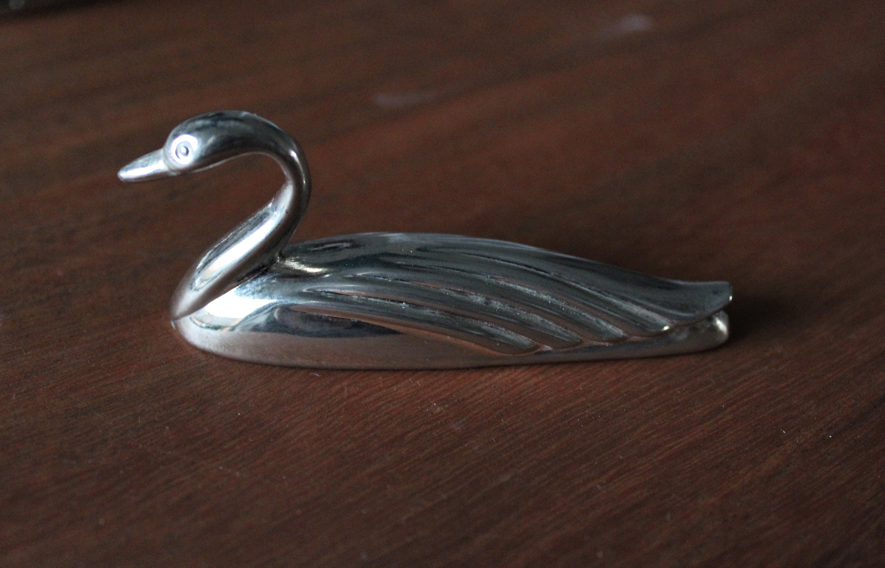 6 DUCK KNIFE HOLDER, Swan Knife Rests, Animal Figurine, Vintage France