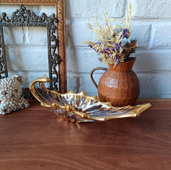 Mini vintage-style golden glass coupe, Bayel style
