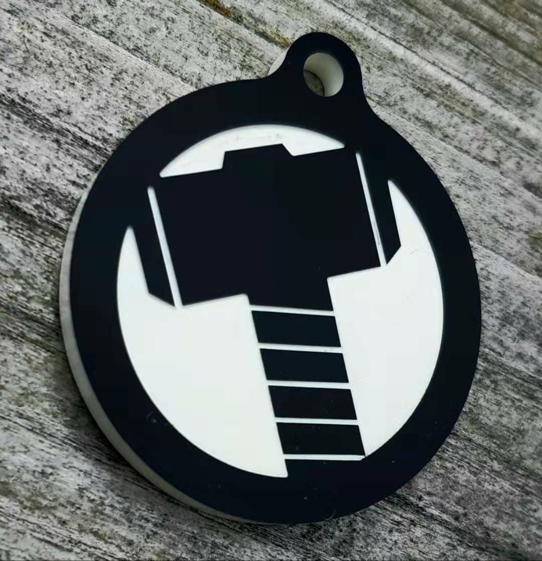 Custom Pet Tags Personalized Thor Hammer Pet ID Tag Etsy