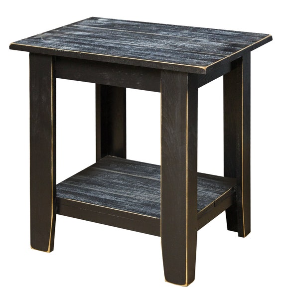 Primitive End Table Etsy
