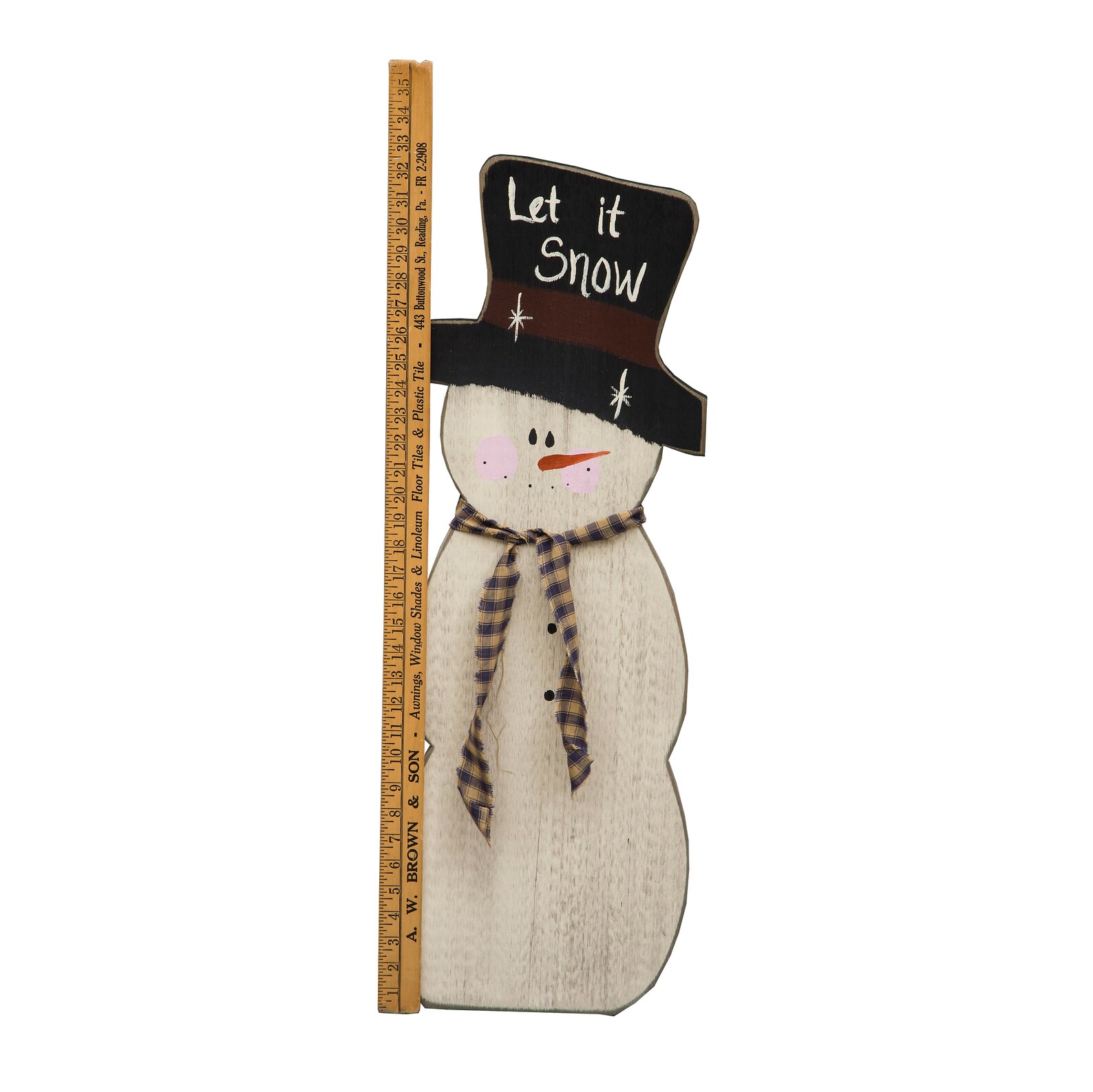 Snowman Decoration With Measuring Stick - Etsy