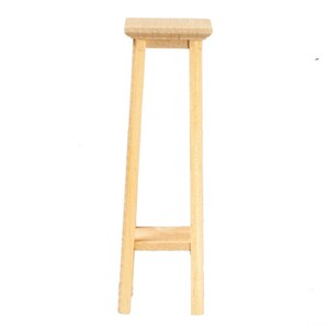 Dolls House Fern Stand Plant Pedestal Large Unfinished Bare Wood Furniture 1:12