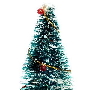 Dolls House Snowy Christmas Tree Miniature 1:12 or 1 24th Ornament Accessory
