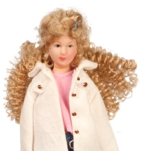 Dolls House Miniature People 1:12 Scale Modern Porcelain Lady Woman Mother