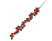 Dolls House Climbing Red Roses Miniature Flower Vine Garland Garden Accessory
