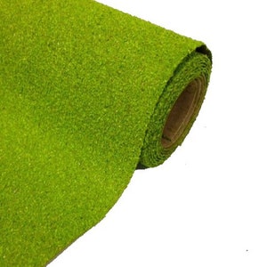 Dolls House Light Green Grass Lawn Garden Landscape Mat Large