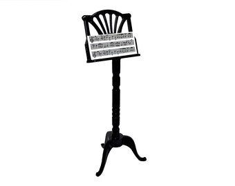 Dolls House Black Music Stand Miniature 1:12 Scale Accessory