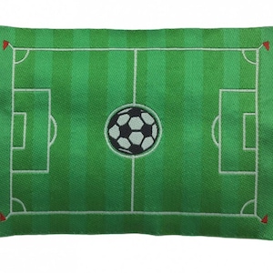 Dolls House Green Football Pitch Rug Mat Miniature Child&#39;s Room Accessory 1:12
