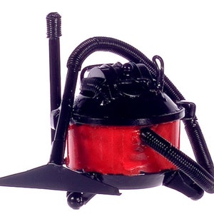 Casa de bonecas loja aspirador de pó cilindro hoover moderno acessório de limpeza de loja
