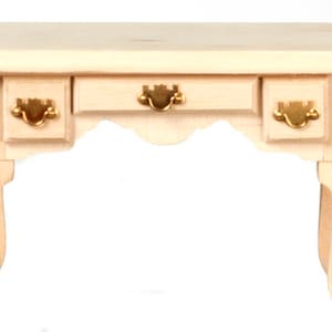 Dolls House Writing Desk Secretary Table Unfinished Miniature Study Furniture