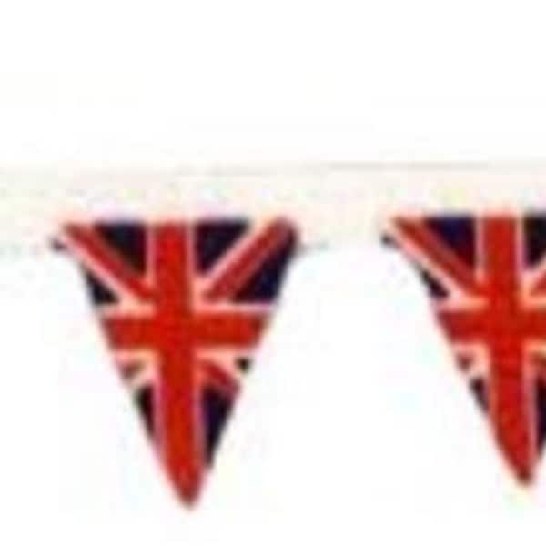 Dolls House Union Jack Great British Flag Bunting Party Banner Decor Accessory