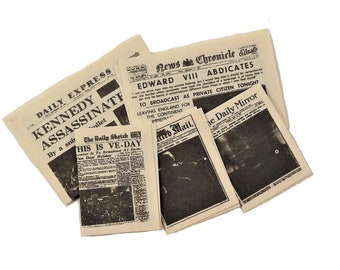 Dolls House Newspapers Miniature Study Living Room Hall Accessory