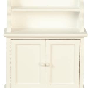 Dolls House White Hutch Dresser Modern Miniature Dining Room Furniture 1:12