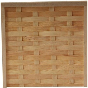 Dolls House Weaved Garden Fence Panel Bare Wood Miniature Garden Accessory 1:12