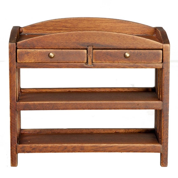 dark wood baby changing table