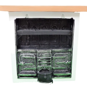 Dolls House Kitchen Range Cooker Miniature Victorian Furniture 1:12 Scale