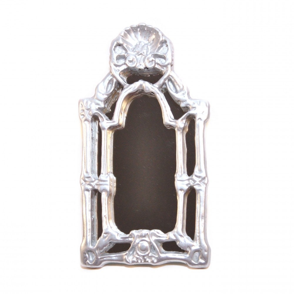 Dolls House Victorian Baroque Silver Wall Mirror Miniature Etsy