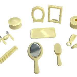 Dolls House Victorian Dressing Table Set Chrysnbon Dresser Accessories 1:12 Kit