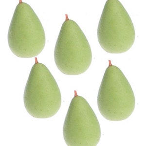 Dolls House Green Pears Miniature  Fruit Kitchen Garden Greengrocers Accessory