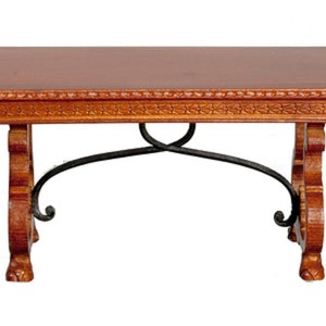 Dolls House Spanish 17th C Walnut Dining Table Miniature JBM Furniture