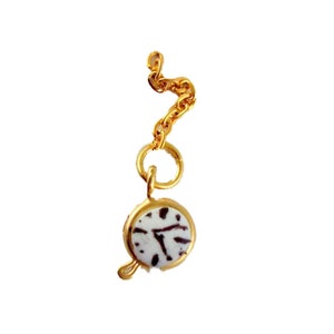 Poppenhuis miniatuur handgemaakt Victoriaans herenaccessoire zakhorloge goud