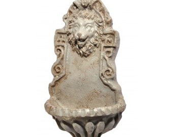 Dolls House Victorian Lion Wall Fountain Miniature Decorative Garden Accessory