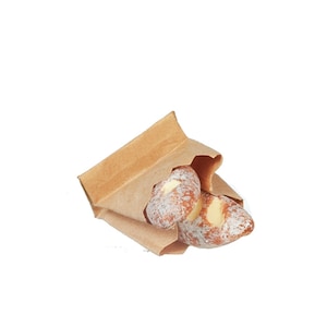 Maison de poupée Pain frais dans un sac en papier Cuisine miniature Boulangers Boutique Accessoire