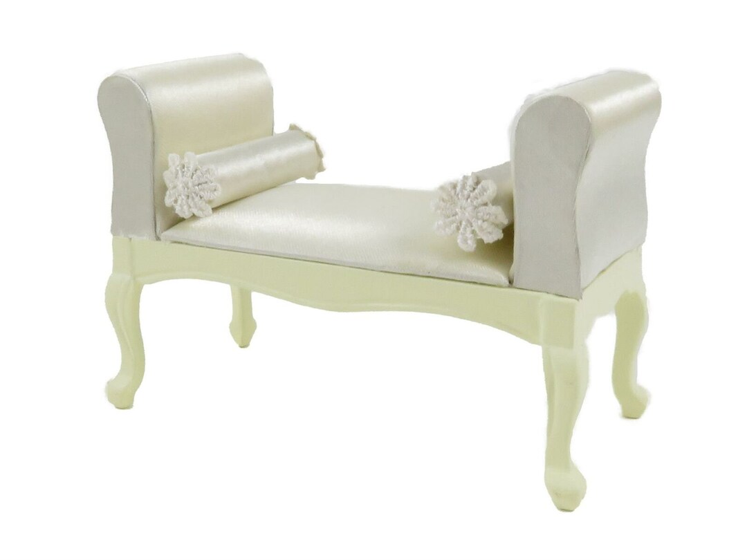 Dolls House French Style Cream Long John Window Seat Miniature Bedroom