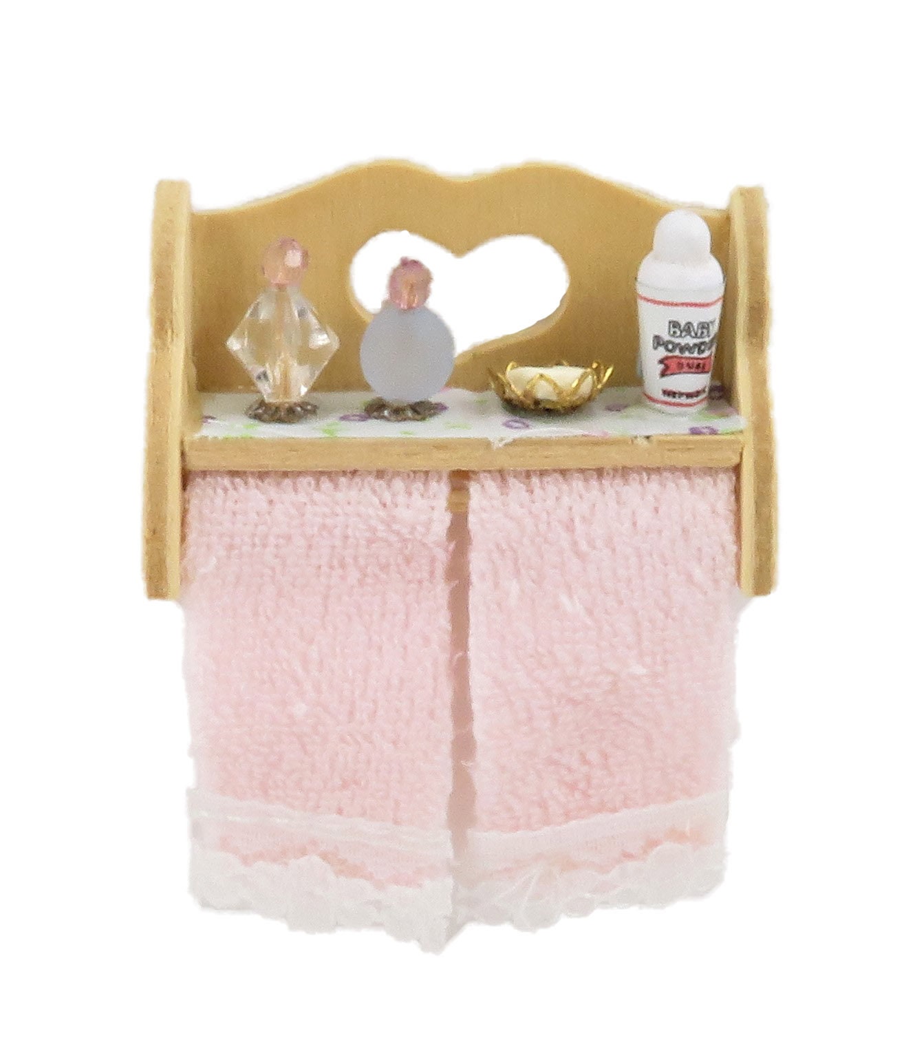 Melody Jane Puppenhaus Badematte Rosa – Miniaturteppich 1:12 – Perfektes Badezimmerzubehör Für Deine Miniaturwelt