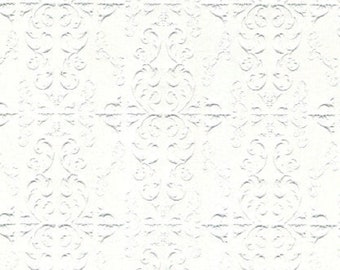 Dolls House Embossed Ceiling Paper Miniature Print Wallpaper 1:12 Scale