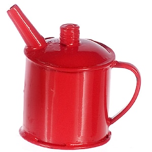 Dolls House Red Petrol Gas Can 1:12 Miniature Garage Shop Accessory