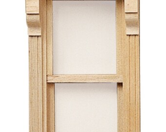 Dolls House Victorian Window 1:24 Half Scale Non Working Wooden