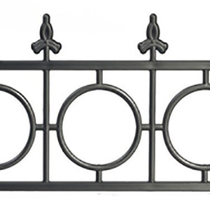 Dolls House Victorian Black Widows Walk Railing Balustrade 1:12