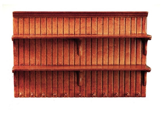Dolls House Bare Wood 6 Shelf Unit Bookcase Miniature Unfinished...