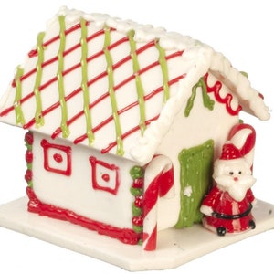 Maison de poupées Gâteau de Noël Maison en pain d&#39;épice Festive Baking Shop Store Accessoire