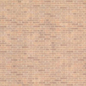 Dolls House Old Red Brick Paper Miniature 1:24 Exterior Wallpaper