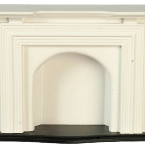 Dolls House Jamestown Fireplace Fire Surround White Wooden Miniature Furniture